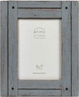 🏡 prinz homestead 5x7 rustic wood frame: distressed gray finish for vintage charm логотип