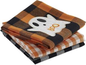 img 3 attached to DII Halloween Collection Embellished Dishtowel Set, 18x28 - Boo! Buffalo Check 3 Piece: Spooky Kitchen Decor for Halloween