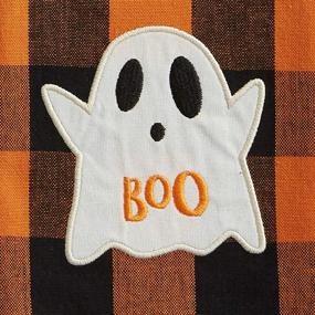 img 2 attached to DII Halloween Collection Embellished Dishtowel Set, 18x28 - Boo! Buffalo Check 3 Piece: Spooky Kitchen Decor for Halloween