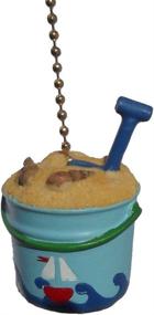 img 1 attached to 🏖️ Beach-themed Ceiling Fan Pull with Sand Bucket Design
