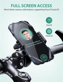 img 2 attached to 🚲 DesertWest Ultra-Stable Bike Phone Mount - Anti-Shake Handlebar Motorcycle Phone Holder: 360° Adjustable Bicycle Phone Mount for iPhone 13 12 11 Pro Max, Galaxy S21 S20 S10 & All