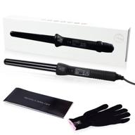 🔥 herstyler grande ceramic curling iron - black curling wand for beautiful wanderlust curls - dual voltage curling wand for effortless curls - curling wand with teflon barrel - ceramic curling wand for trendy curls logo