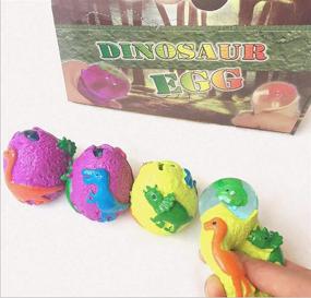 img 2 attached to 🦖 TONGXIN 12-Piece Dinosaur Egg Toy Set - Hatching & Growing Dinosaur Dragon Figures for Kids - Large Easter Eggs - Perfect Gift for Teachers, Mother's Day, and Stress Relief