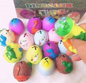 img 3 attached to 🦖 TONGXIN 12-Piece Dinosaur Egg Toy Set - Hatching & Growing Dinosaur Dragon Figures for Kids - Large Easter Eggs - Perfect Gift for Teachers, Mother's Day, and Stress Relief