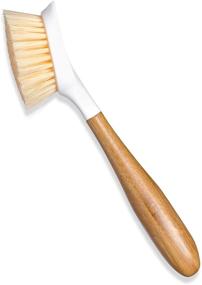 img 3 attached to 🍽️ White Full Circle Be Good Kitchen Dish Brush with Bamboo Handle