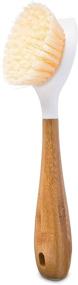 img 4 attached to 🍽️ White Full Circle Be Good Kitchen Dish Brush with Bamboo Handle