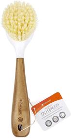 img 1 attached to 🍽️ White Full Circle Be Good Kitchen Dish Brush with Bamboo Handle