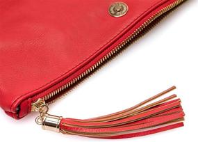 img 1 attached to 👜 Solene Oversized Convertible Clutch Crossbody Bag with Chain Strap
