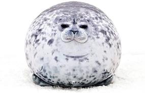 img 3 attached to 🐧 Cuddle up with the adorable ETAOLINE Chubby Blob Seal Pillow - Small