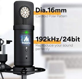 img 3 attached to 🎙️ MAONO AU-PM401H USB Podcast Microphone and Headphone Set - Zero-Latency Monitoring, 192KHZ/24Bit PC Condenser Mic with Mute Button for Recording, Voice Over, Streaming