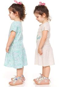 img 2 attached to 👗 Disney Princess Ariel Mermaid Toddler Girls Dresses - 2 Pack (Size 4T)