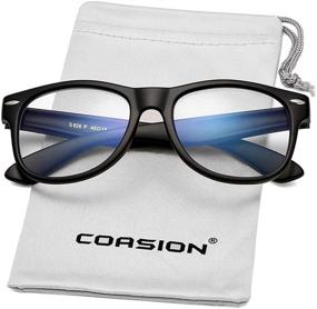 img 1 attached to 👓 COASION Blue Light Blocking Glasses: Essential Eyewear for Kids (Ages 3-12) - Protect Their Eyes from Digital Screens during TV and Gaming!