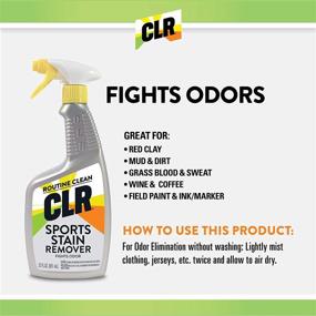 img 1 attached to 🏃 CLR Sports Stain & Odor Remover Spray, 22oz (Pack of 2) - Ultimate Solution for Active Individuals