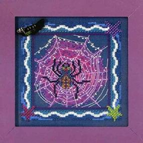 img 1 attached to 🕸️ Mill Hill Tangled Web - Counted Cross Stitch Kit with Beads and Buttons