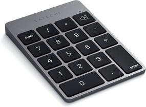 img 3 attached to 🔢 Satechi Slim Aluminum Bluetooth Wireless 18-Key Keypad Keyboard Extension - Ultimate Compatibility with 2017 iMac, iMac Pro, MacBook Pro, MacBook, iPad, iPhone, Dell, Lenovo & More (Space Gray)