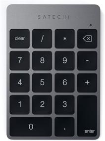 img 4 attached to 🔢 Satechi Slim Aluminum Bluetooth Wireless 18-Key Keypad Keyboard Extension - Ultimate Compatibility with 2017 iMac, iMac Pro, MacBook Pro, MacBook, iPad, iPhone, Dell, Lenovo & More (Space Gray)