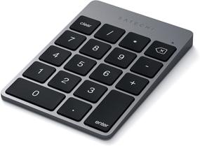img 2 attached to 🔢 Satechi Slim Aluminum Bluetooth Wireless 18-Key Keypad Keyboard Extension - Ultimate Compatibility with 2017 iMac, iMac Pro, MacBook Pro, MacBook, iPad, iPhone, Dell, Lenovo & More (Space Gray)