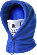 stay warm and protected: winter balaclava skiing weather windproof girls' accessories and cold weather gear logo