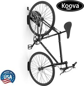 img 2 attached to 🚲 Koova One Bike Hook: Heavy Duty Wall Mount for Mountain, Off-Road, and Road Bicycles with Rubber Coated Rim and Wheel Protection - Made in USA