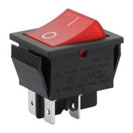 🔴 baomain red light dpst on/off snap in boat rocker switch 4 pin 16a/250v ul tuv list 1 pack - high quality marine switch for sale логотип