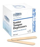 🌳 500 pack of birchwood tongue depressors 6"x3/4" - high-quality medical grade large wax applicator sticks for body waxing logo