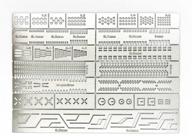 versatile 13-in-1 scribing template ruler for gundam model crafting and engraving logo