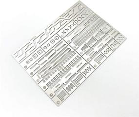 img 2 attached to Versatile 13-in-1 Scribing Template Ruler for Gundam Model Crafting and Engraving