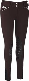 img 3 attached to 👖 Stylish and Durable: Equine Couture Women's Brittni Knee Patch Breech for Fashion-forward Equestrians