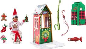 img 3 attached to 🎣 The Elf On The Shelf 2019 Accessory Value Pack - Fishing Outfit, Hut, Switchable Sweater with 6 Interchangeable Designs