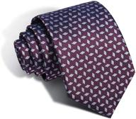 🎅 christmas classic elegant jacquard necktie logo
