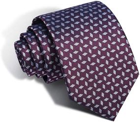 img 4 attached to 🎅 Christmas Classic Elegant Jacquard Necktie