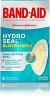 band-aid hydro seal adhesive bandages: waterproof gel blister pads for heel blisters, sterile & long-lasting - 6 ct логотип