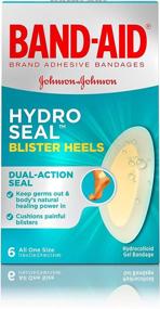 img 4 attached to Band-Aid Hydro Seal Adhesive Bandages: Waterproof Gel Blister Pads for Heel Blisters, Sterile & Long-Lasting - 6 ct