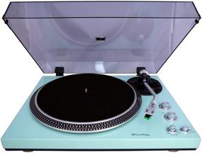 img 2 attached to 🎶 TechPlay TCP4530 Analog Turntable with Integrated Phono Pre-Amplifier, Bypass Selector, Auto-Return, Aluminum Platter, Direct PC Link, and Audio-Technica's AT3600L Cartridge