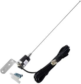 img 4 attached to UAYESOK VHF UHF NMO Antenna L-Bracket Vehicle Radio Antenna Roof NMO Mount - Dual Band 144/430MHz NMO Antenna with 13ft/4M RG58 Coaxial Cable