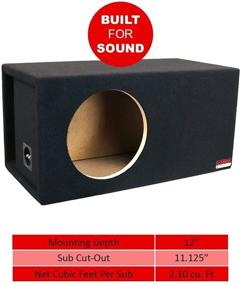 img 1 attached to Улучшенная производительность: Atrend SQ-12LSVDD Soundqubed 12” Однокамерный фазоинверторный сабвуферный корпус