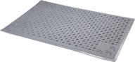 🐾 premium purr-fect paws cat litter mat: medium, gray (pack of 1) - a must-have for tidy cat owners! logo