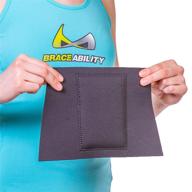 braceability pressure comfortable padding targeted logo