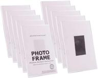 🖼️ clear acrylic magnetic picture frame – 10 count for refrigerator, office cabinet, locker, or dishwasher – 4x6 inch photo booth frames логотип