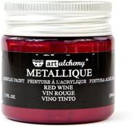 prima marketing metallique red wine finnabair art alchemy acrylic paint, 1.7 fl. oz - pack of 1 logo