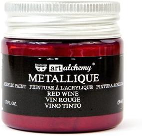 img 2 attached to Prima Marketing Metallique Red Wine Finnabair Art Alchemy Acrylic Paint, 1.7 Fl. Oz - Pack of 1