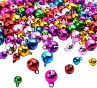 🔔 bronagrand 150pcs mixed jingle christmas bells: vibrant loose beads for festive jewelry making logo