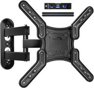 juststone full motion tv wall mount: tilt & swivel articulating arms for 26-55 inch led/lcd tvs, vesa 400x400mm, 80 lbs – easy center design logo