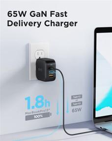 img 3 attached to GaN PPS USB C Wall Charger: EHO 65W PD3.0 Type C Fast Charger for iPhone 13/12 Pro, Galaxy S21/S20 & More