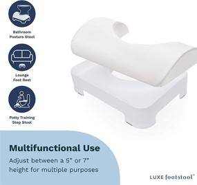 img 1 attached to Ergonomic Footstool Removable Waterproof Adjustable