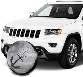 img 1 attached to Anchor Group Of Flying Birds Seagulls For Liberty And Hope Spare Tire Cover Waterproof Dust-Proof UV Sun Wheel Tire Cover Fit For Jeep