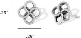 img 1 attached to Boma Jewelry Sterling Quatrefoil Earrings