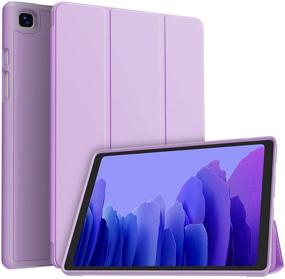 img 4 attached to 📱 Shockproof Tri-fold Stand Lightweight Smart Cover for Samsung Galaxy Tab A7 10.4 Case 2020, with Soft TPU Back, Auto Sleep/Wake - Purple, Compatible with Samsung Galaxy Tab A7 [SM-T500/T505/T507]