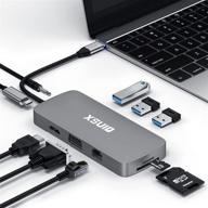 💻 ultimate 10-in-1 usb c docking station: dual monitor, 4k hdmi, 100w pd, thunderbolt 3, usb ports - macbook pro/hp/dell/surface laptops logo