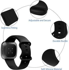 img 2 attached to Veezoom Compatible With Fitbit Versa 3 Bands Wearable Technology